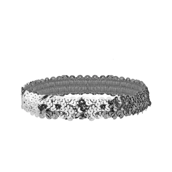 BANDEAU A PAILLETTES ARGENT – Image 2